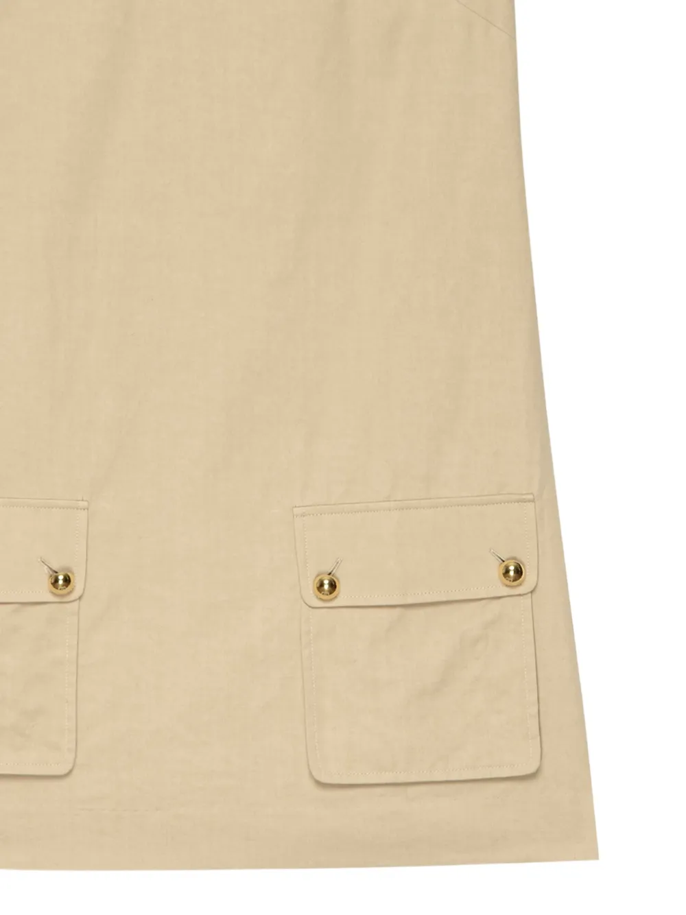 FRAME Blousejurk met zakdetail en kraag Beige