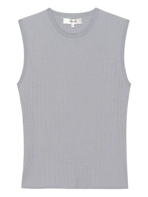 FRAME cable-knit sleeveless top