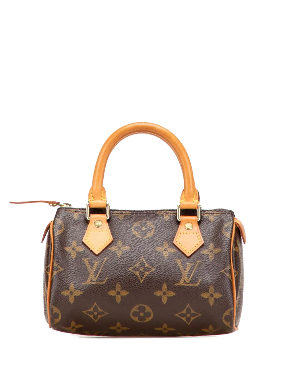 Louis Vuitton Pre-Owned 2002 モノグラム ミニ スピーディ HL サッチェルバッグ - ブラウン Louis Vuitton Pre-Owned 2002 モノグラム ミニ スピーディ HL サッチェルバッグ - ブラウン