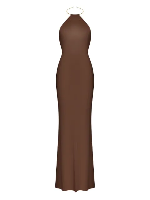 KOROBEYNIKOV halter-neck maxi dress