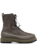 Stone Island 40mm lace-up suede boots - Grey