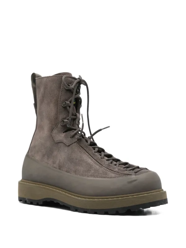 Stone Island 40mm lace-up Suede Boots Grey FARFETCH ID