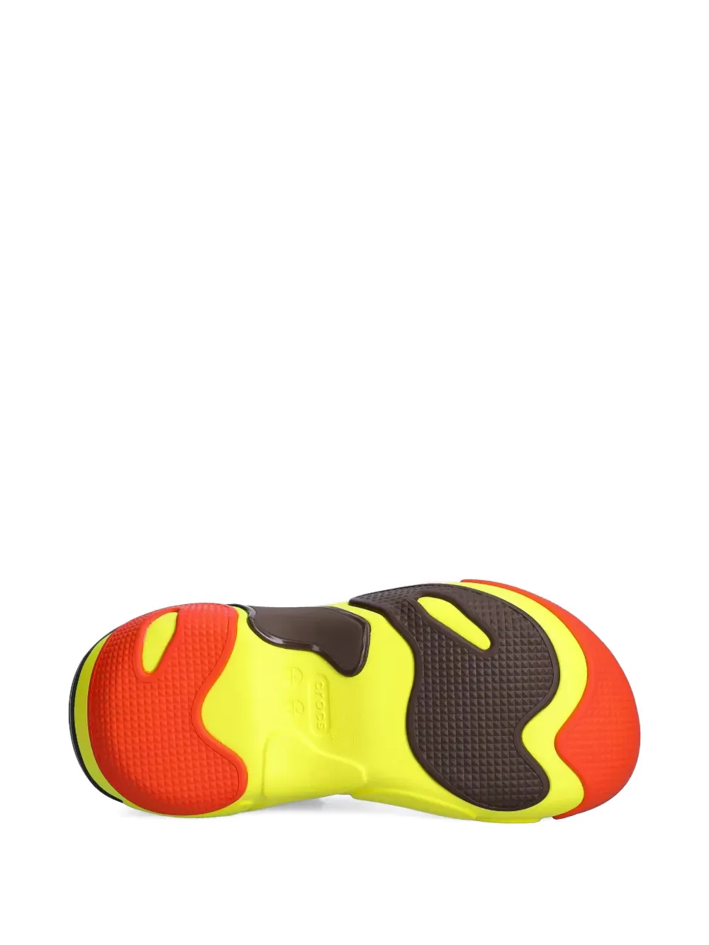 Crocs Slippers met geperforeerd plateauzool Beige