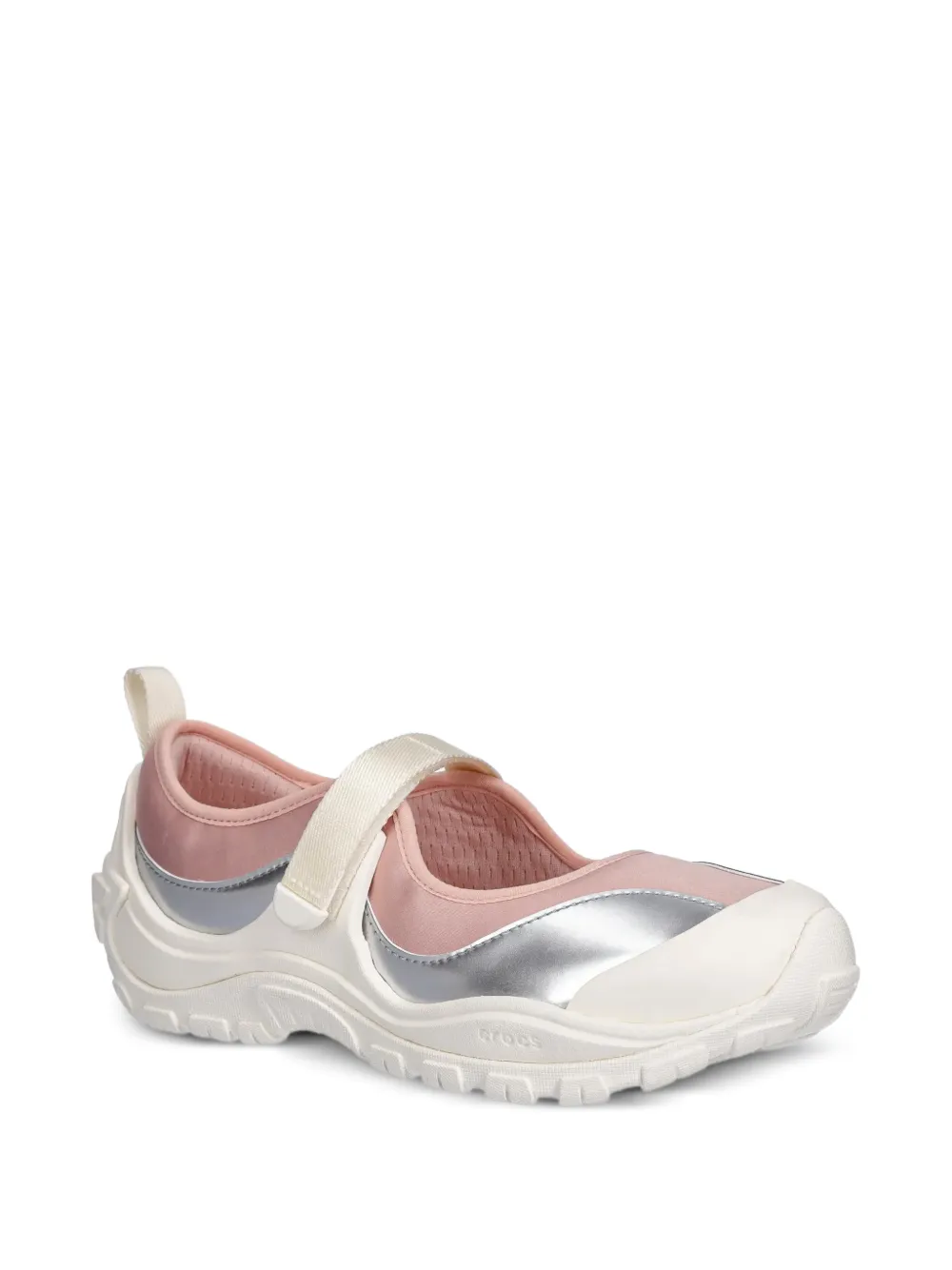 Crocs Sneakers met metallic band Roze