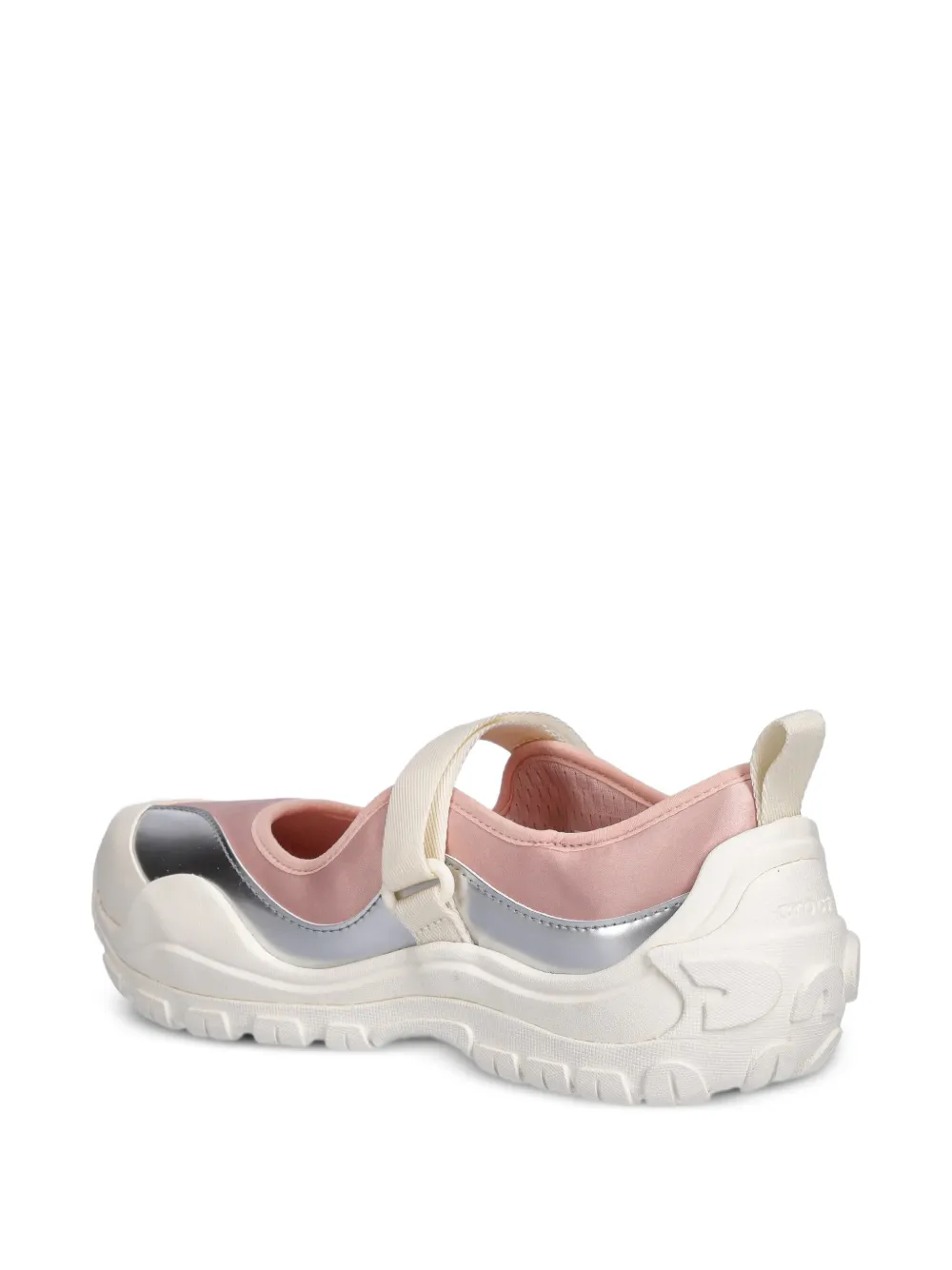 Crocs Sneakers met metallic band Roze