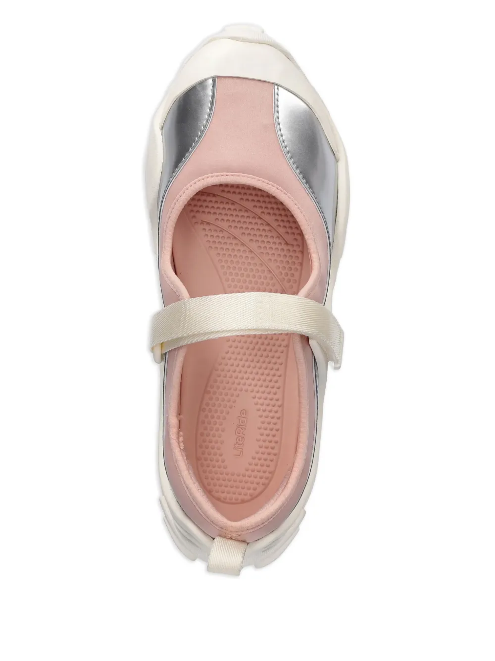 Crocs Sneakers met metallic band Roze
