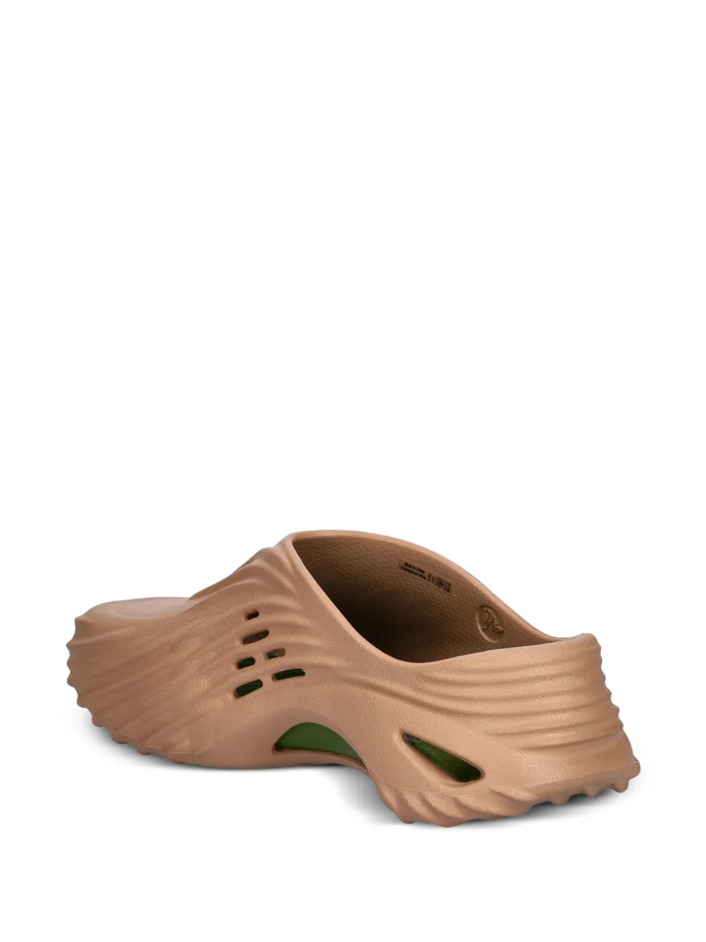 Crocs Geribbelde slippers Beige