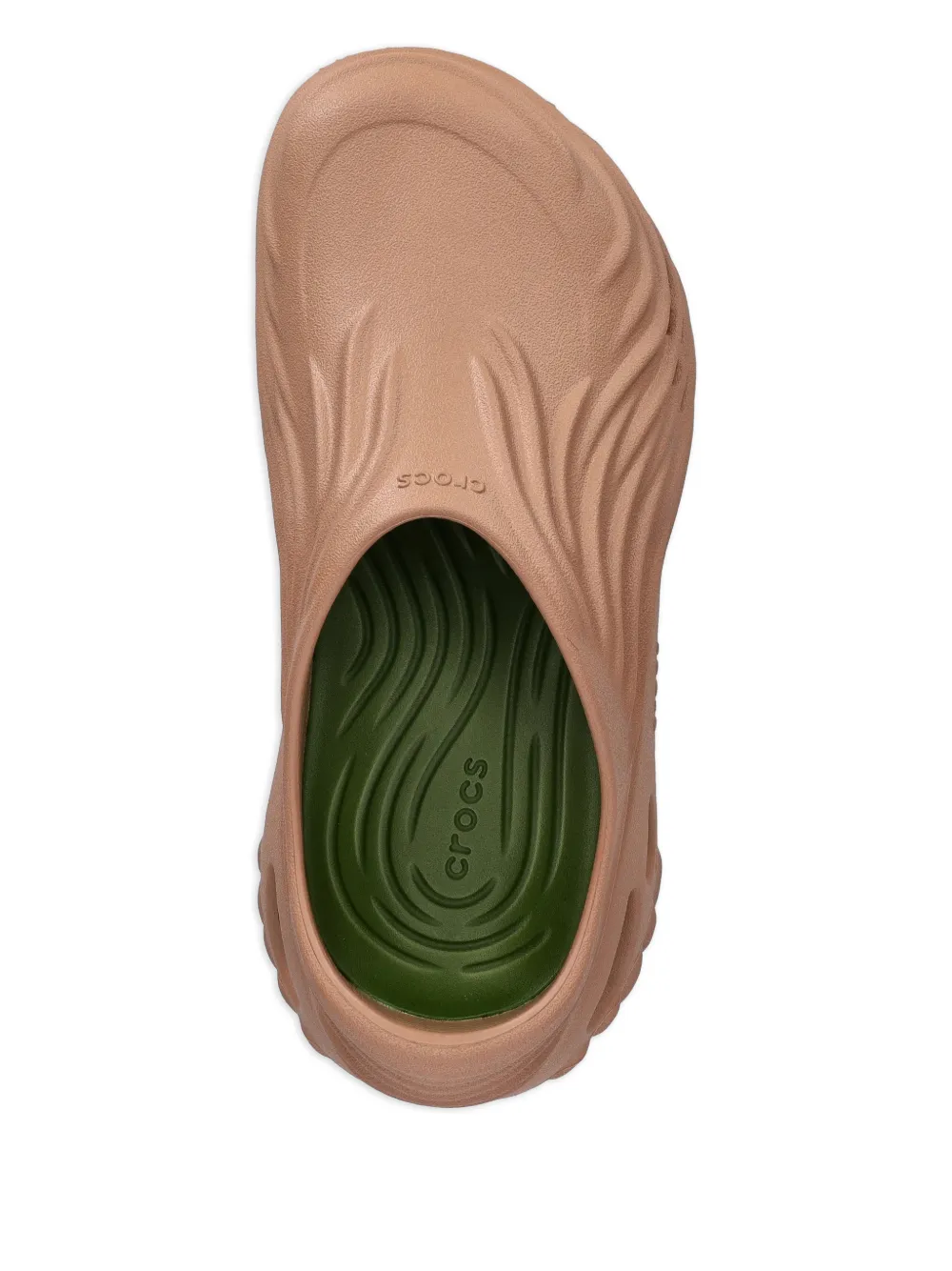 Crocs Geribbelde slippers Beige