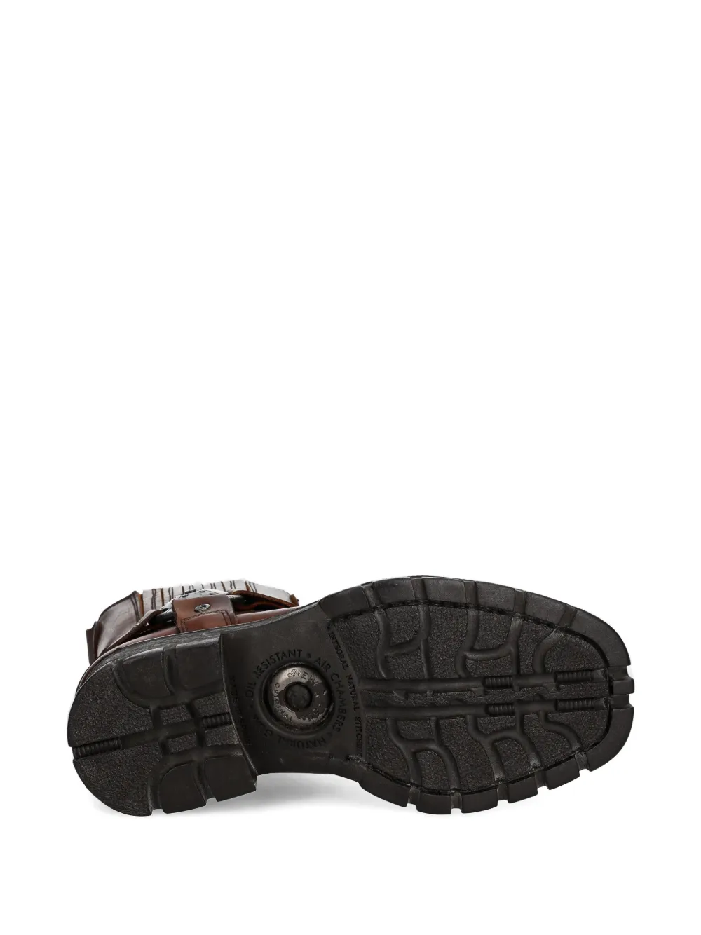 NEW ROCK 50mm laarzen met leren bandje Bruin