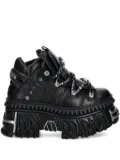 NEW ROCK x Vetements flame-detailed platform sneakers - Black