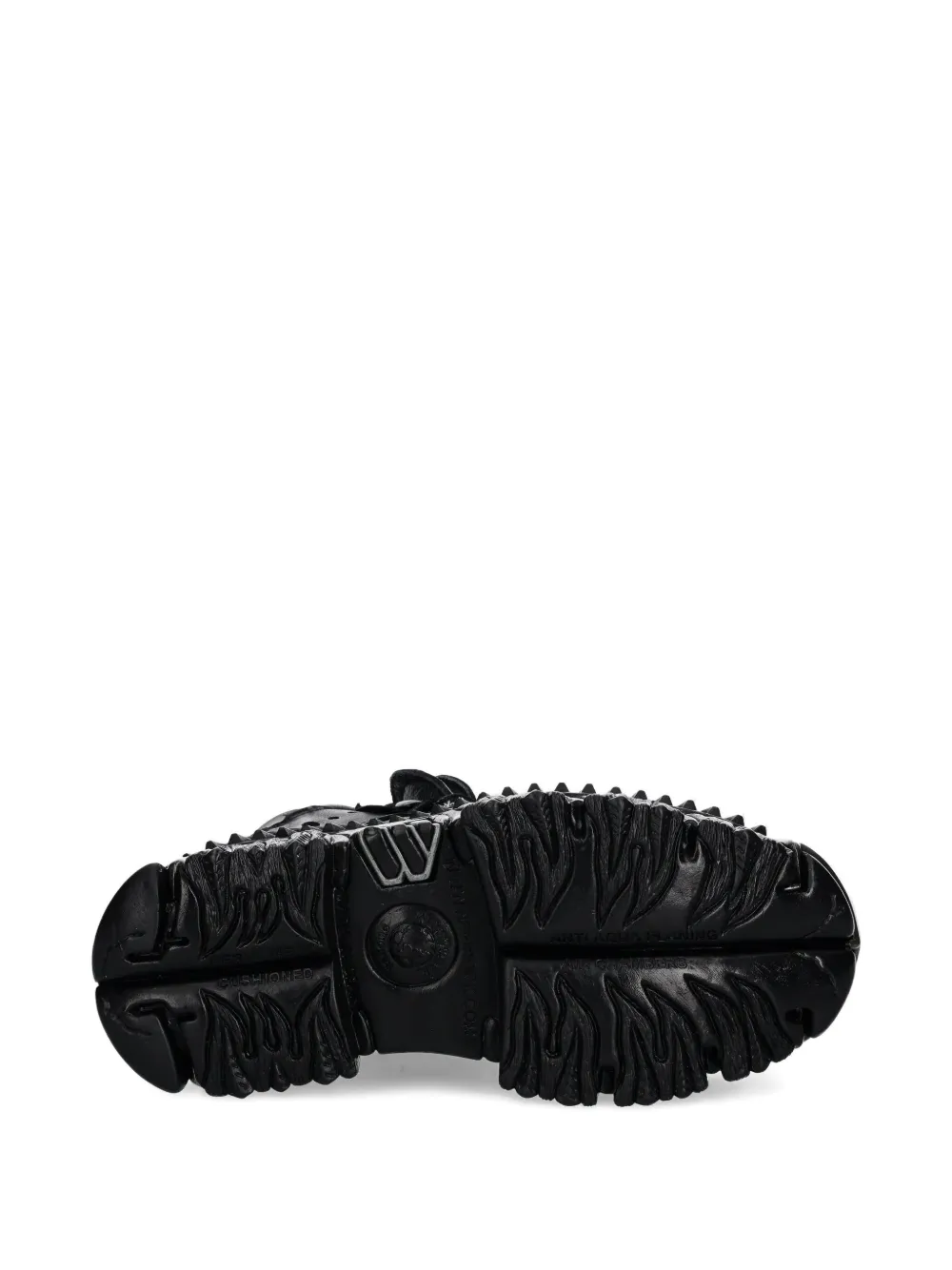 NEW ROCK x Vetements flame-detailed platform sneakers Black