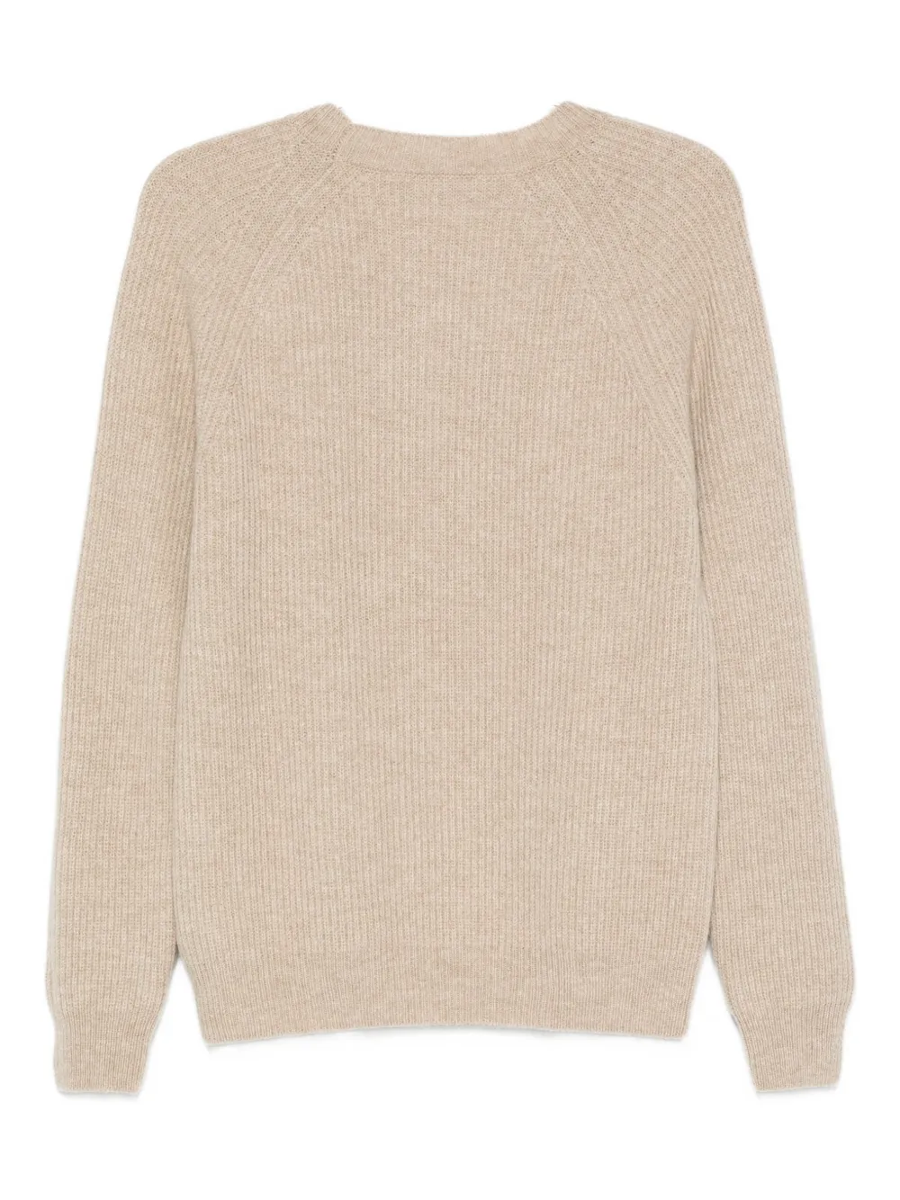 Zanone Trui met ronde hals - Beige