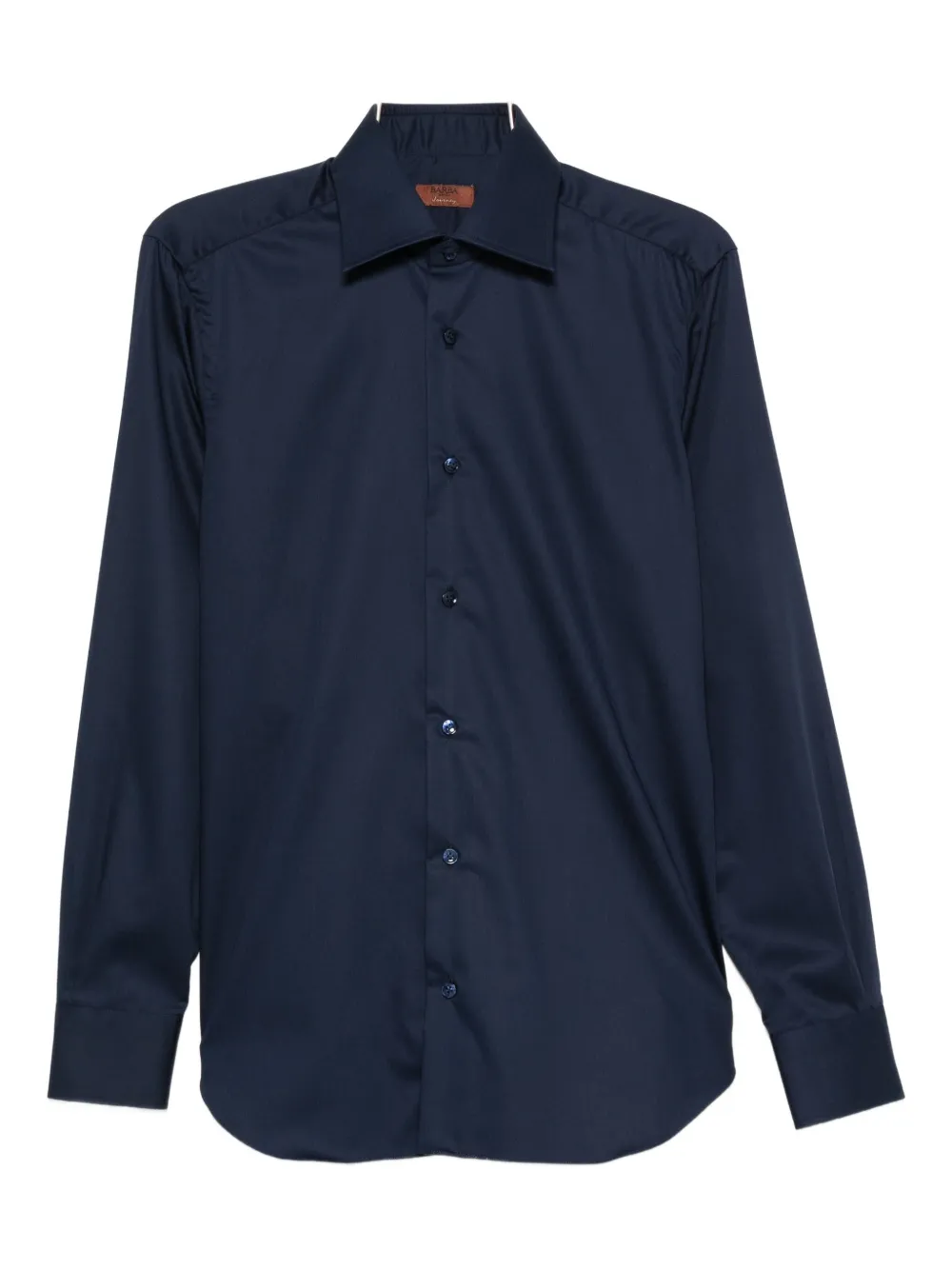 Barba Napoli Long-sleeve Button-down Shirt In Blue