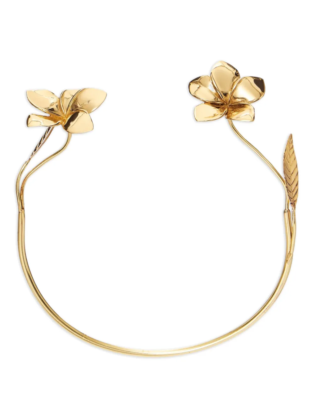 Korobeynikov Flower-embellished Necklace In Gold