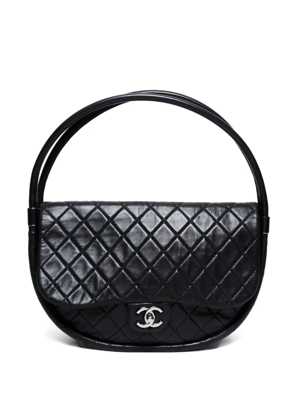 CHANEL Pre-Owned 2013-2014 フーラ フープ ハンドバッグ - ブラック CHANEL Pre-Owned 2013-2014 フーラ フープ ハンドバッグ - ブラック
