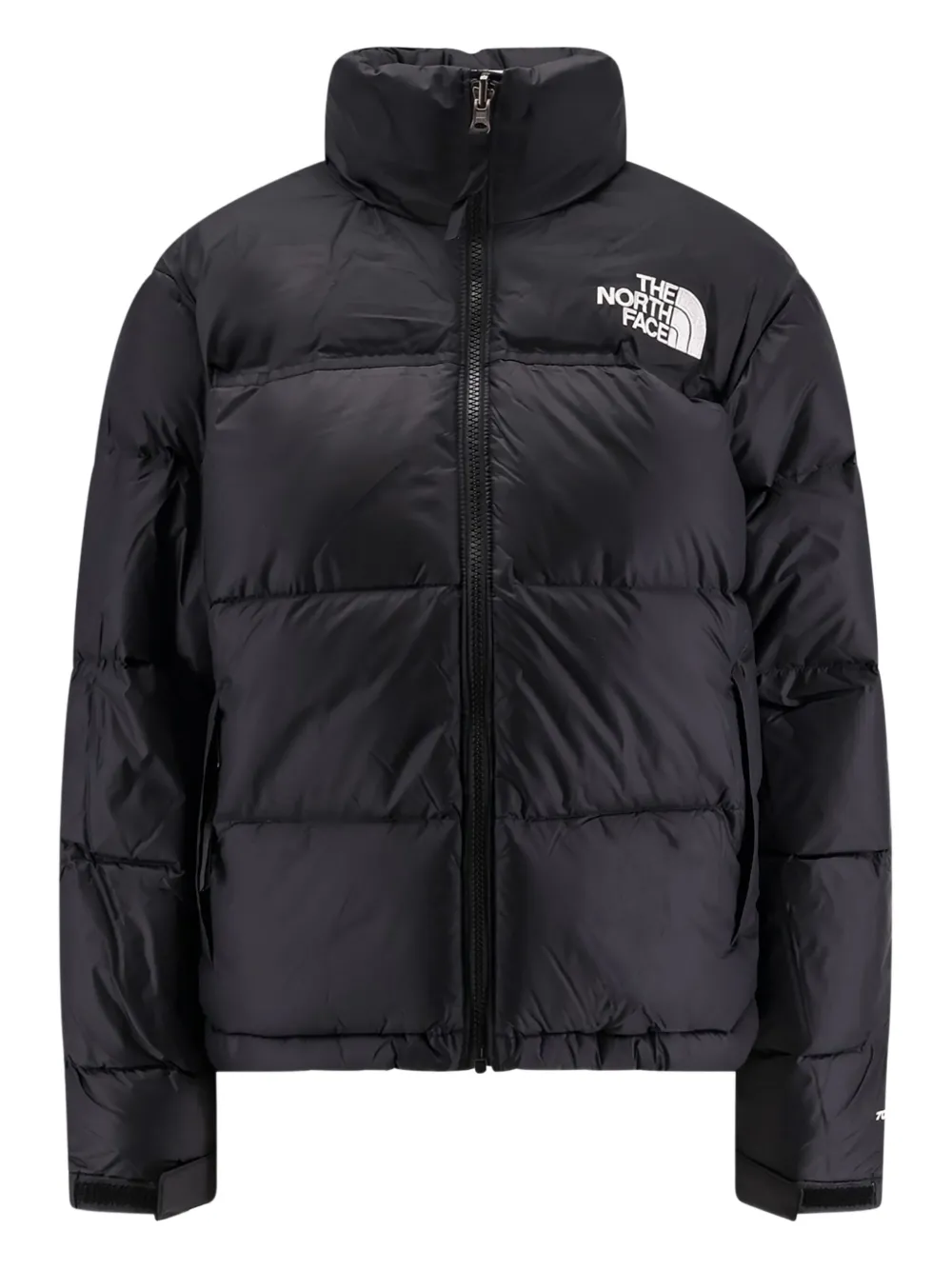 The North Face Donsjack met geborduurd logo Zwart