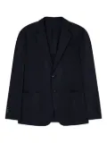 Giorgio Armani patch-pocket single-breasted blazer - Black