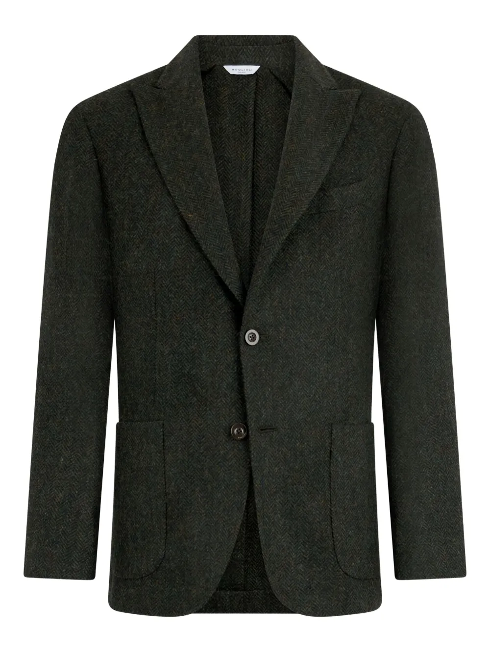 Boglioli Shetland single-breasted blazer | Green | Image 1