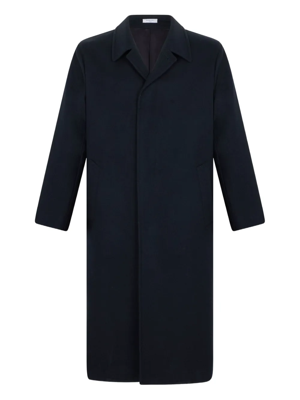 Boglioli single-breasted wool-blend coat Blauw