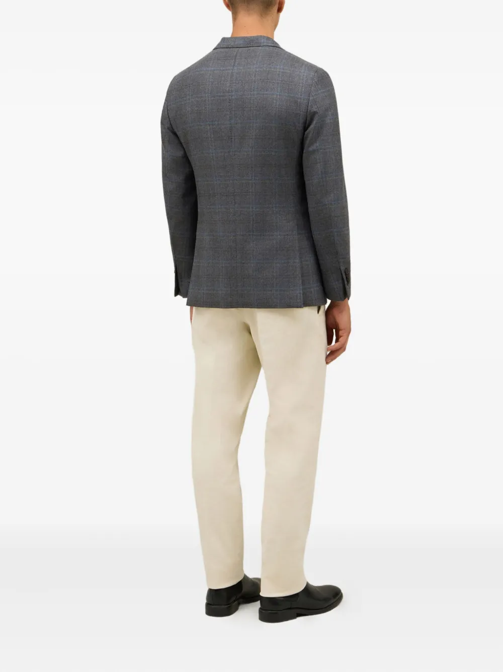 Boglioli Geruite blazer Grijs