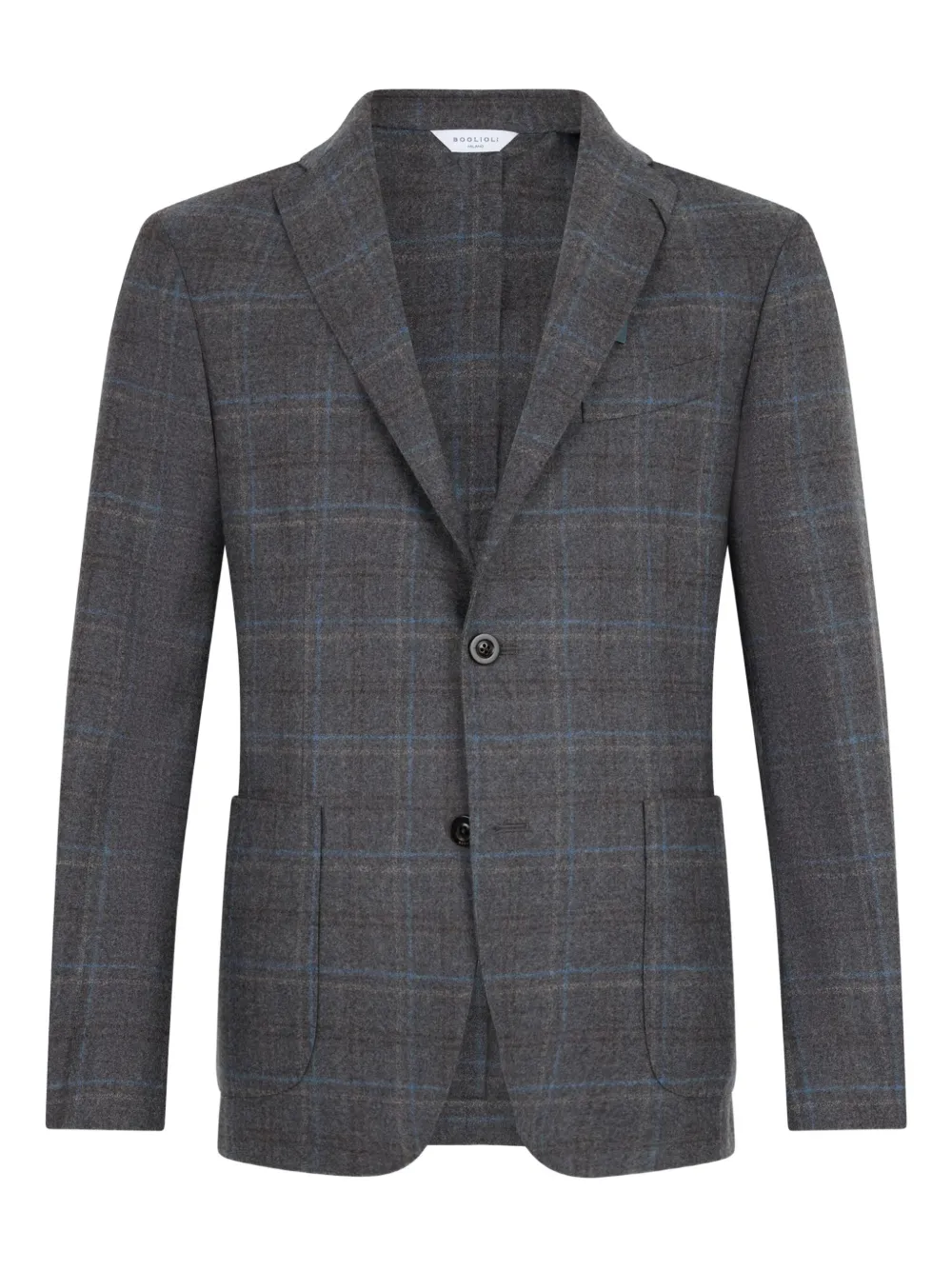 Boglioli check-print blazer Grijs