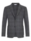 Boglioli check-print blazer - Grey