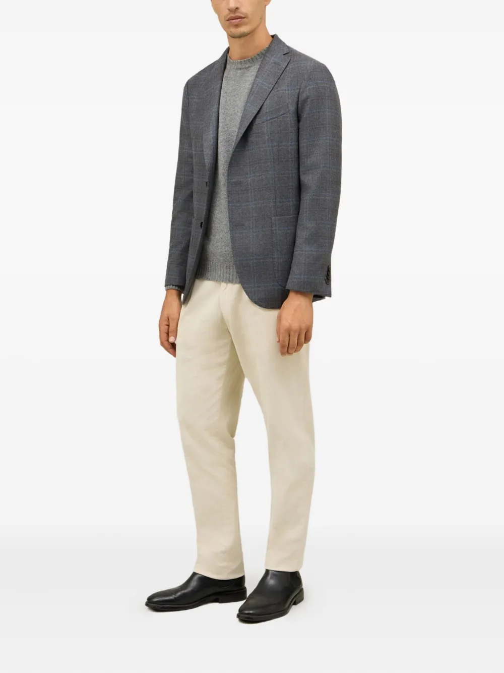 Boglioli Geruite blazer Grijs