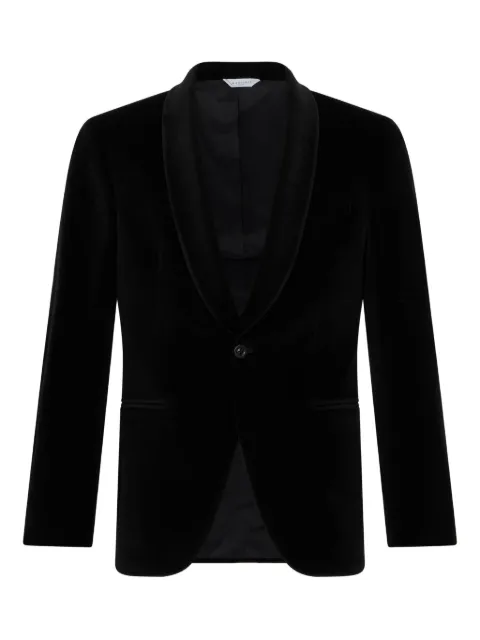 Boglioli blazer de terciopelo con cuello esmoquin
