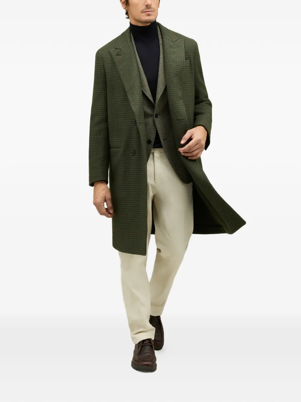 Boglioli double-breasted check coat | Double Breasted Coats | Image 2