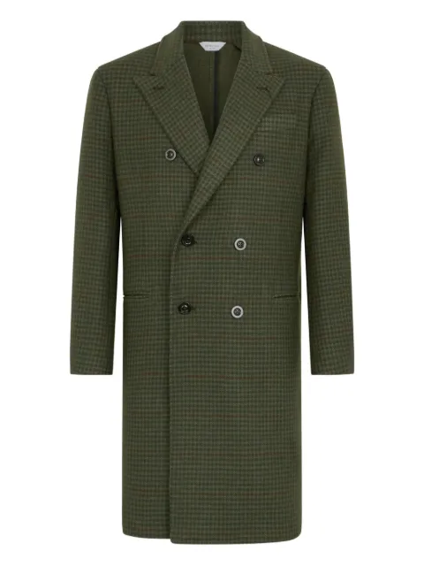 Boglioli double-breasted check coat