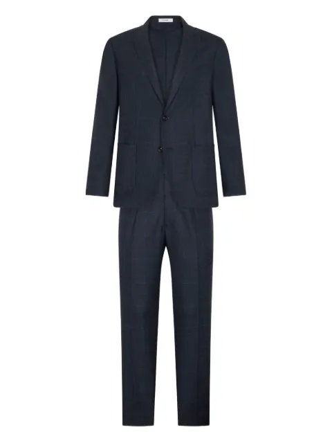 Boglioli checked two-pocket suit