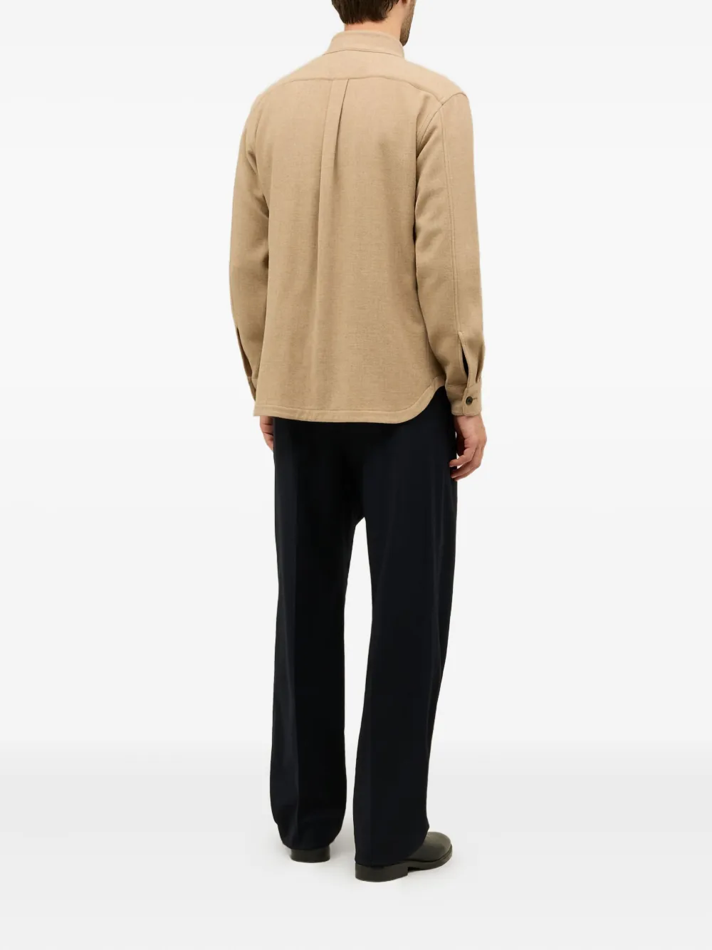 Boglioli Jack met opgestikte zak Beige