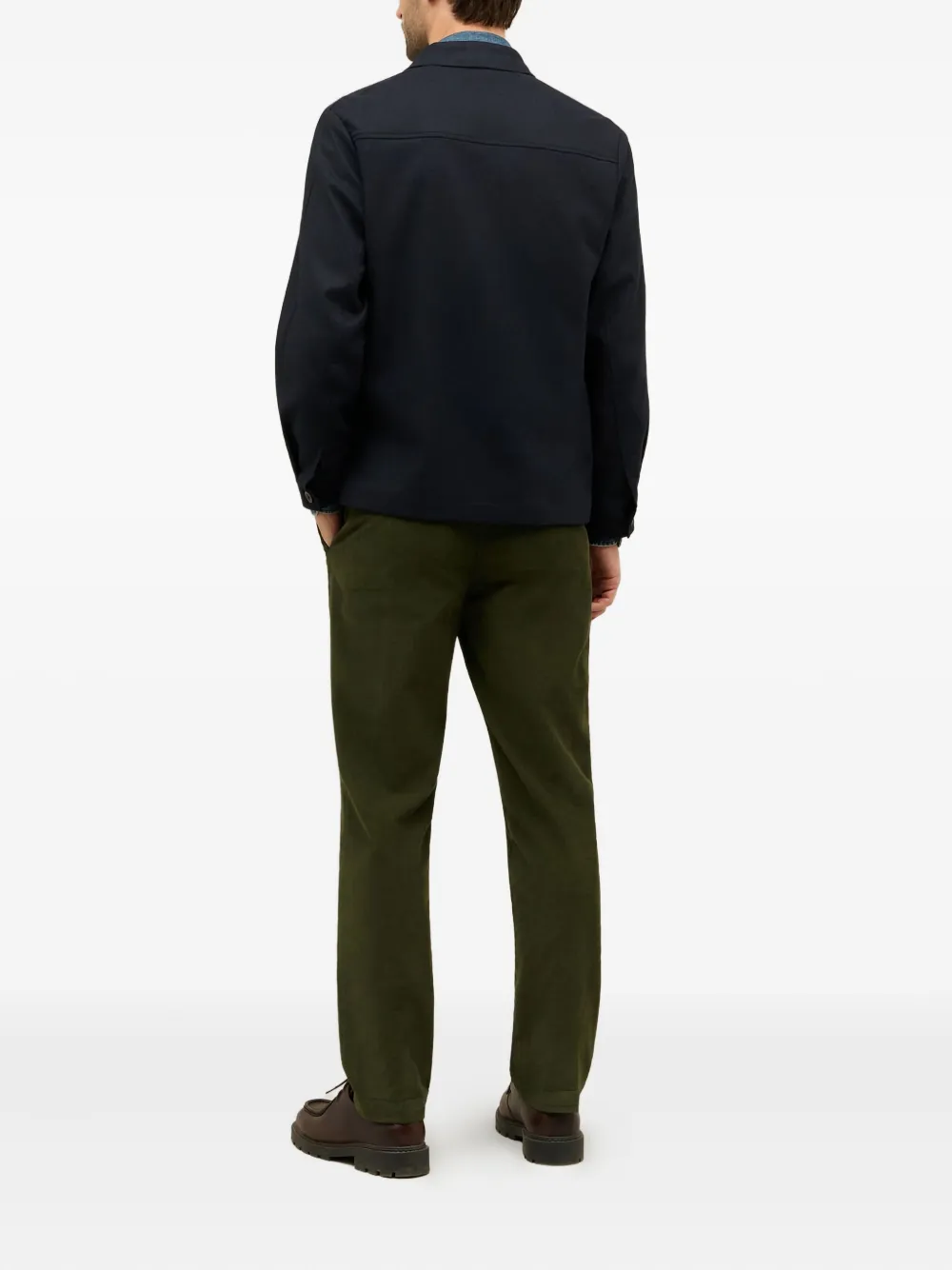 Boglioli Jack met knoopsluiting Blauw