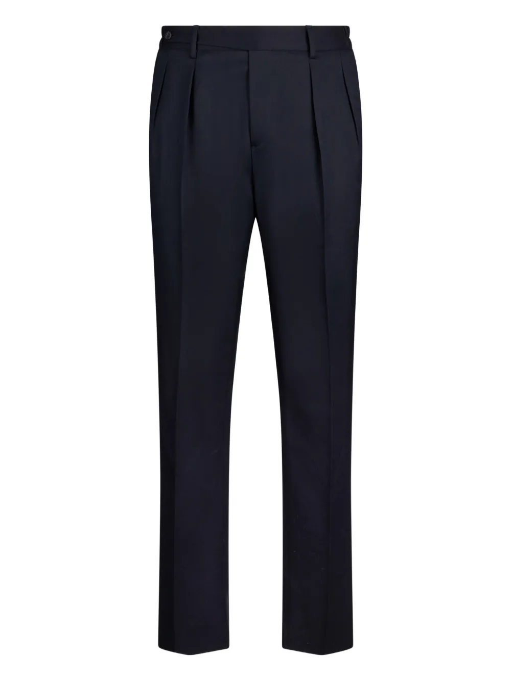 Boglioli Broek met geplooide voorkant Blauw