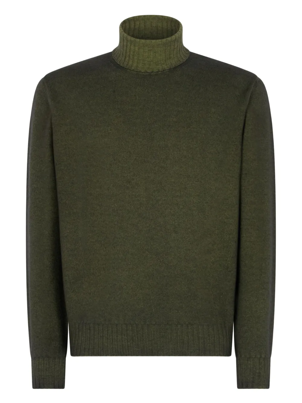 Boglioli turtleneck ribbed-hem sweater Groen