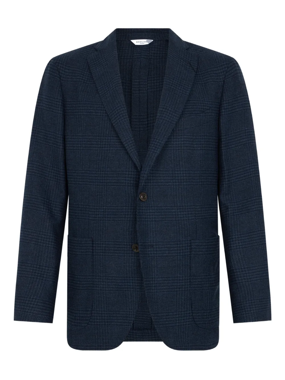 Boglioli check single-breasted jacket | Blue | Image 1