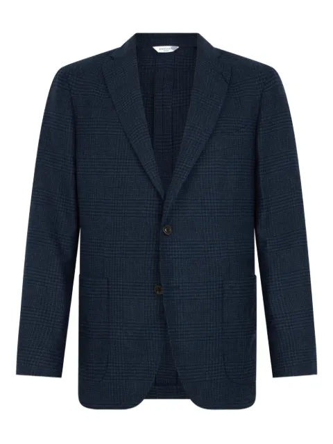 Boglioli check single-breasted jacket
