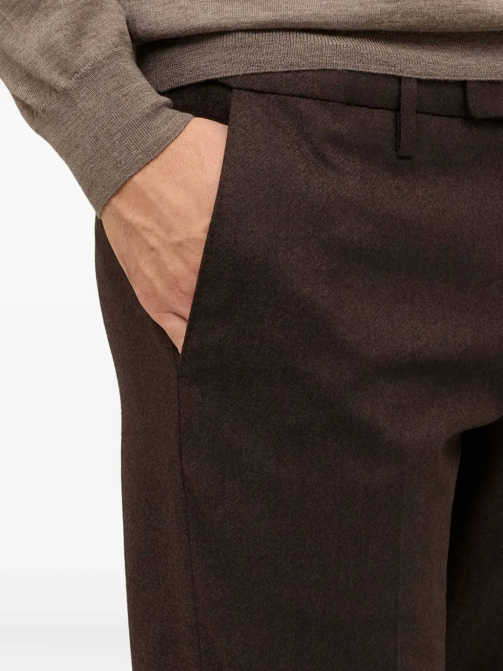 Boglioli Pak met enkele rij knopen Bruin