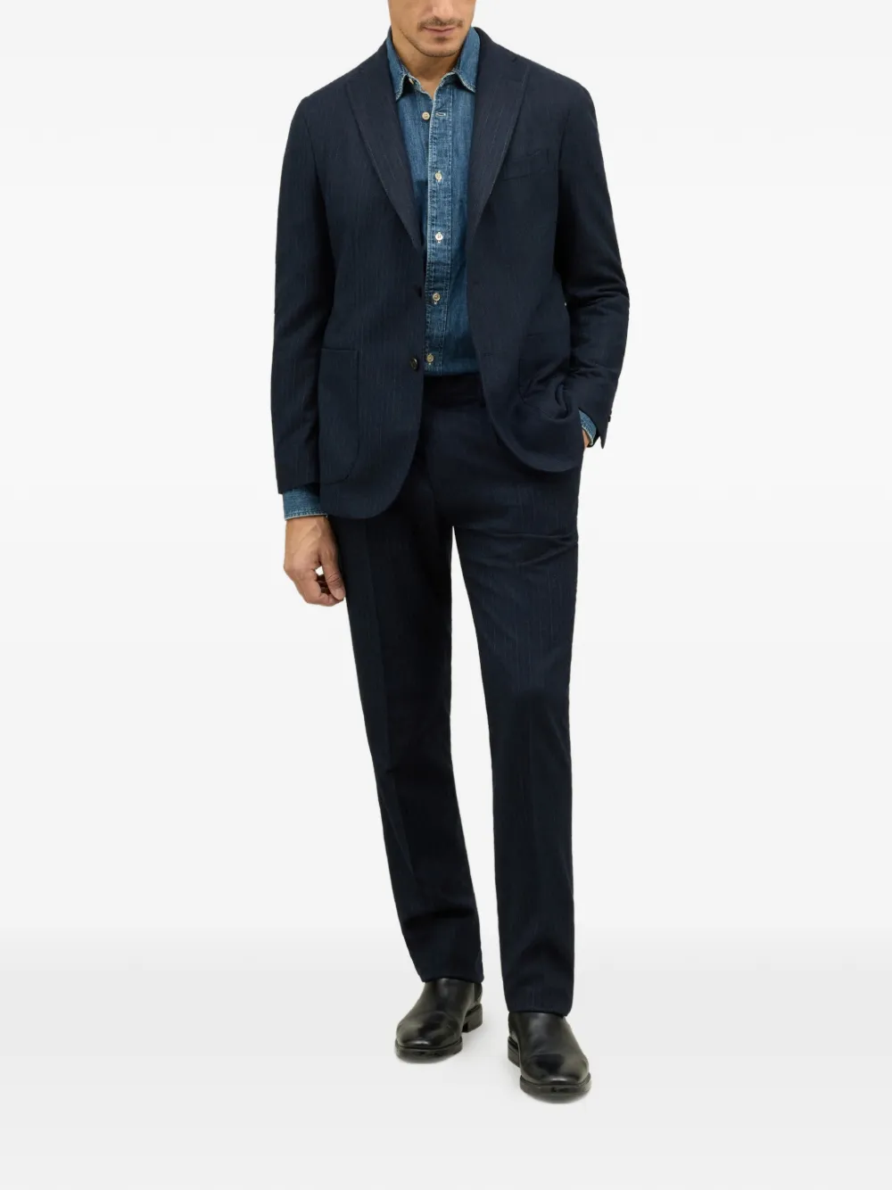 Boglioli K-Suit instripe two-piece suit | Single Breasted Suits | Image 2
