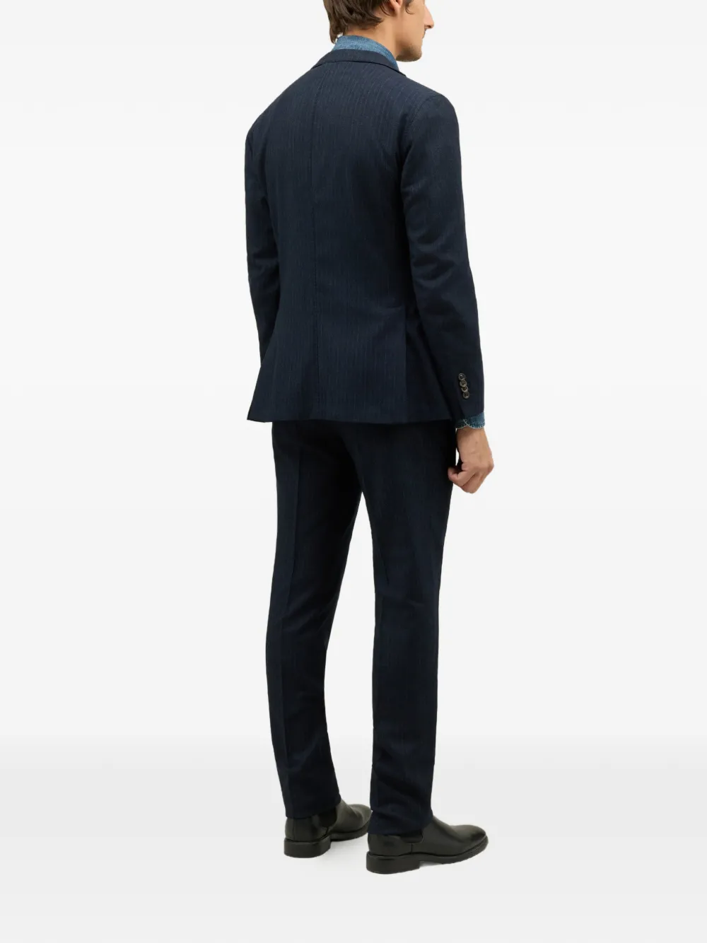 Boglioli K-Suit instripe two-piece suit Blauw
