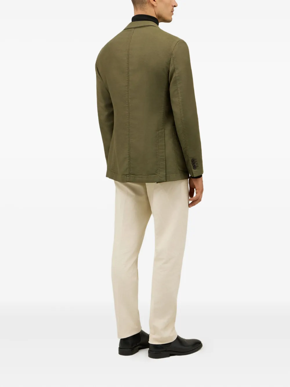Boglioli Blazer met enkele rij knopen Groen