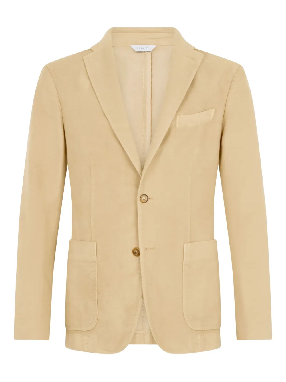 Boglioli patch-pockets two-button jacket Beige