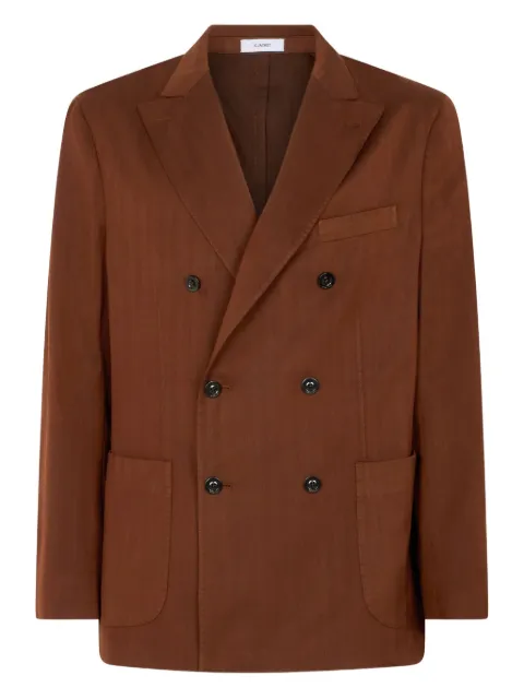 Boglioli double-breasted herringbone blazer