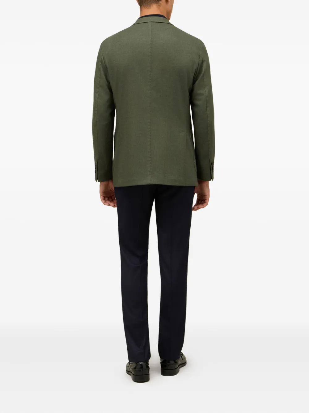 Boglioli Blazer met opgestikte zak en twee knopen Groen