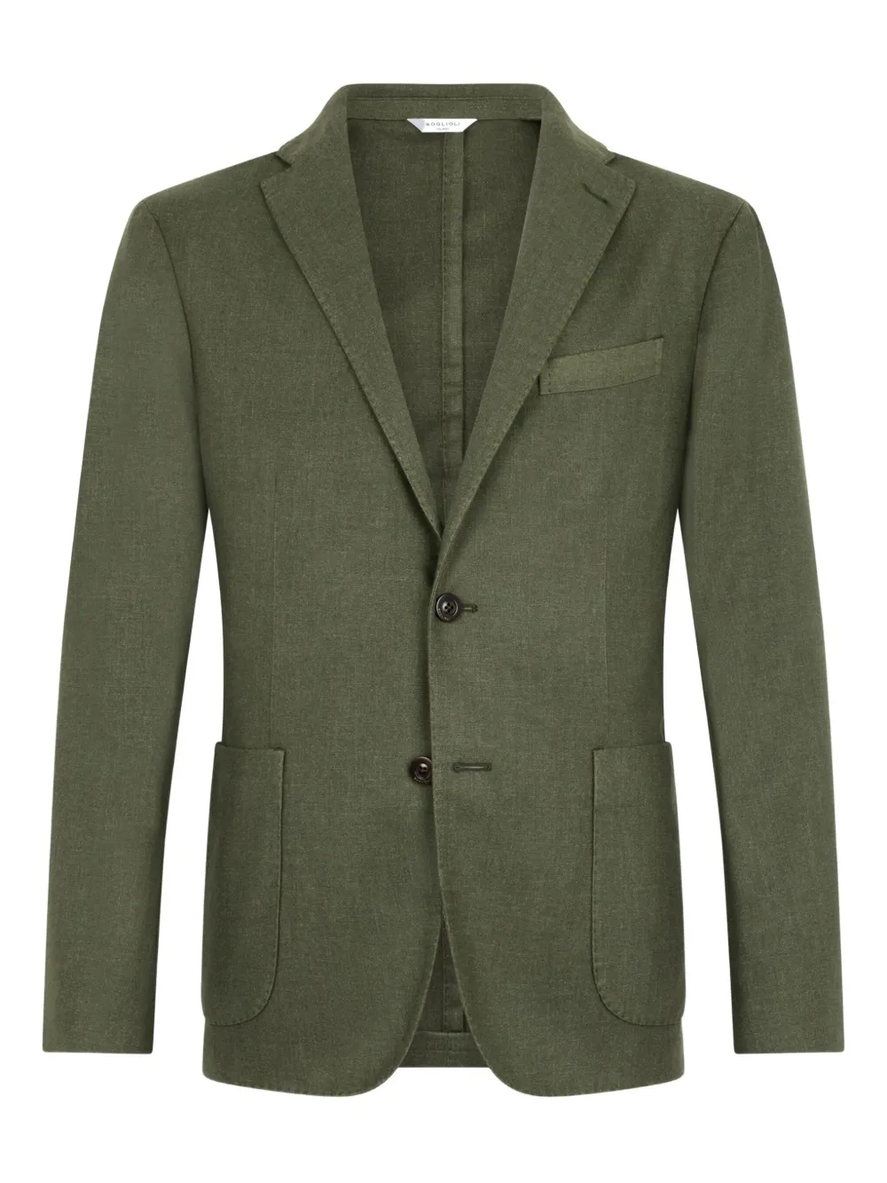 Boglioli patch-pocket two-button blazer Groen