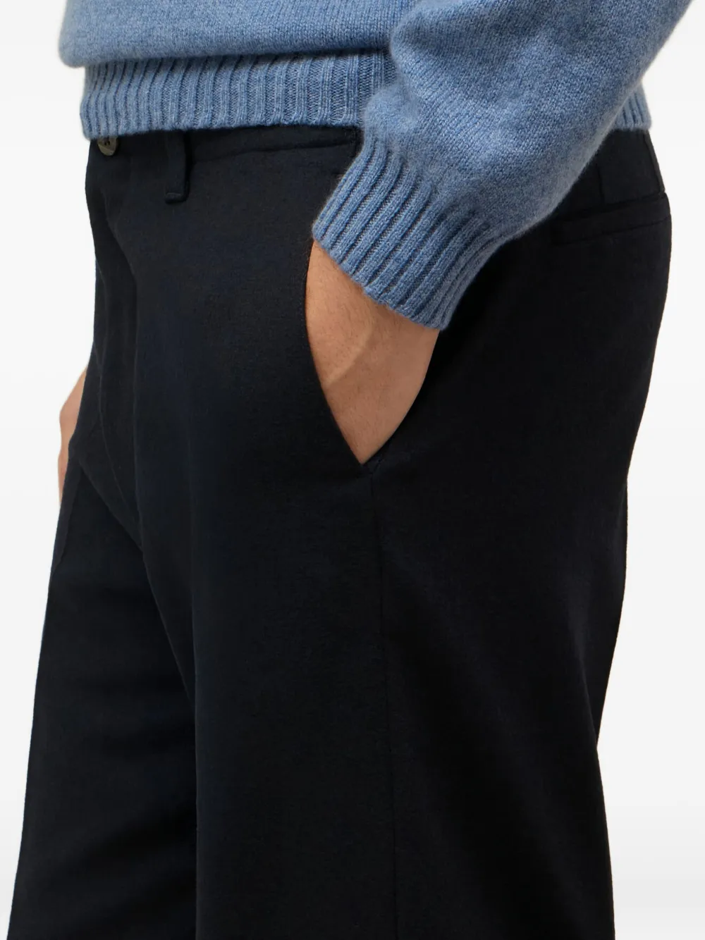 Boglioli Broek met knopen Blauw