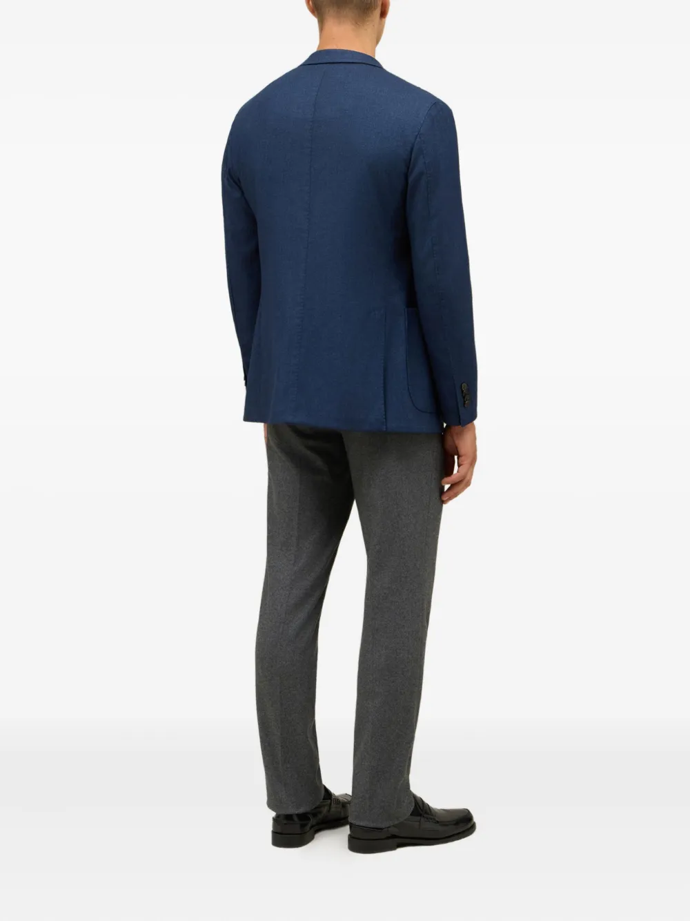 Boglioli Blazer met enkele rij knopen Blauw