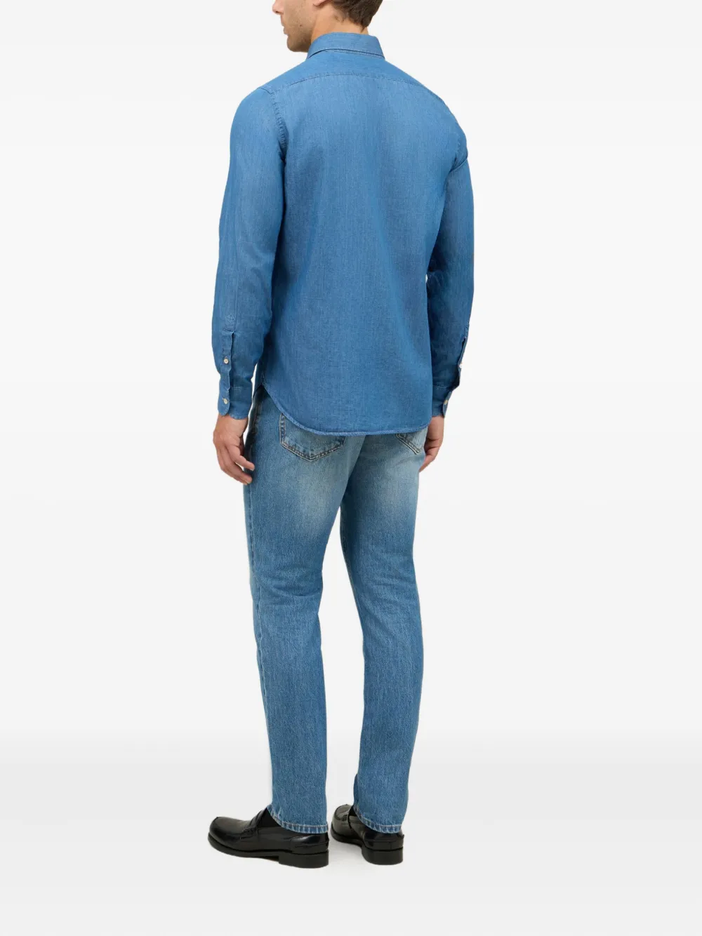 Boglioli Denim overhemd Blauw
