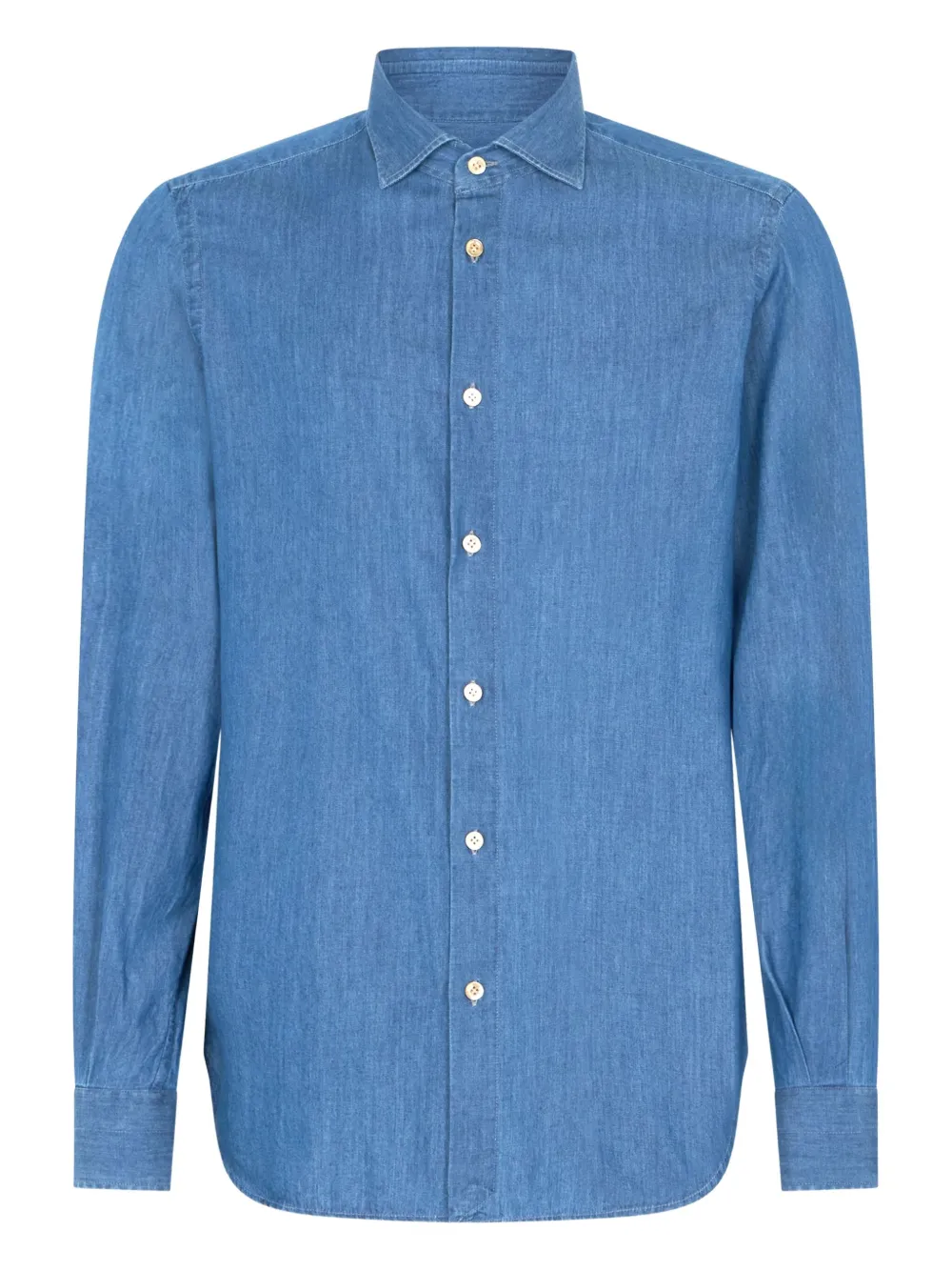 Boglioli long-sleeved denim shirt | Blue | Image 1