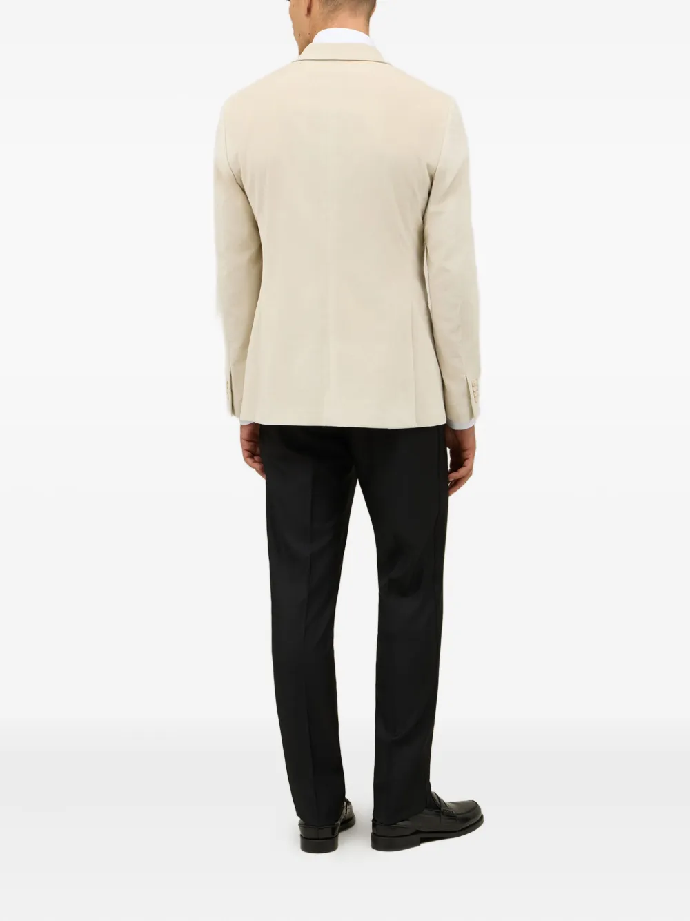 Boglioli Blazer met enkele rij knopen Beige